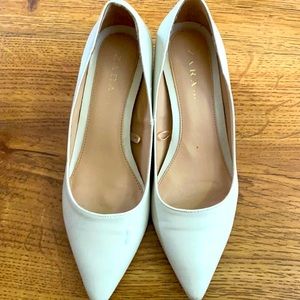 Zara heels, white leather, size EU 38, pretty new